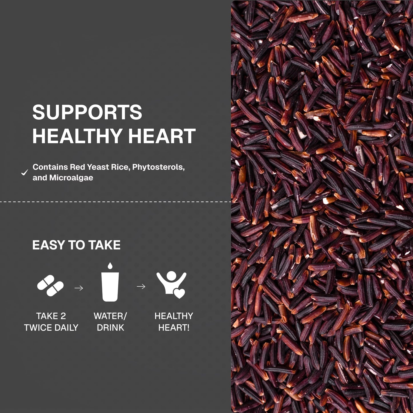 Weider Red Yeast Rice Plus 1200mg with 850mg Phytosterols | Gluten Free, 1-Month Supply