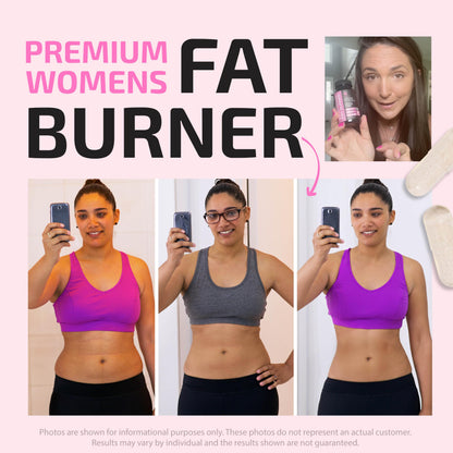 Fat Burners For Women | Raspberry Ketones, Appetite Suppressant & Metabolism Booster | 120 Capsules