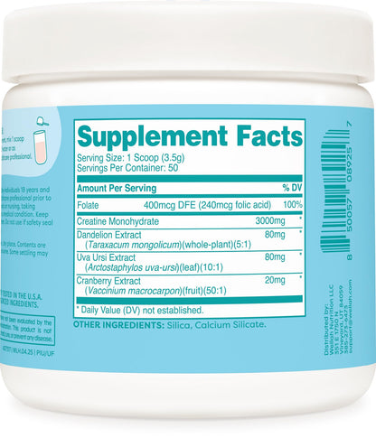Wellah Creatine for Women – 50 Servings Unflavored | Creatine Monohydrate