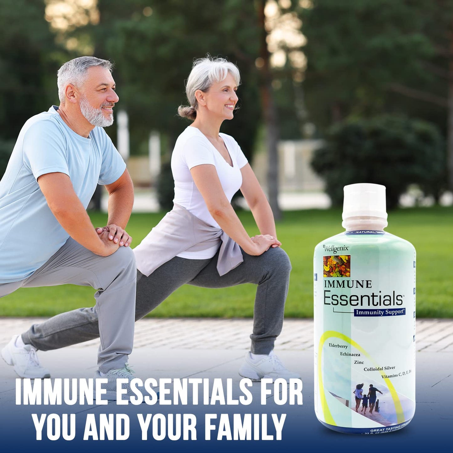 Wellgenix Immune Essentials – 12-in-1 Liquid Immune Support (32 oz)