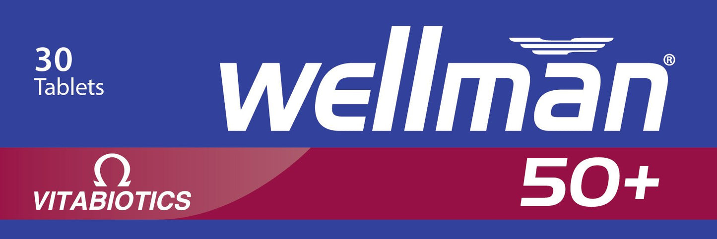 Wellman 50+ Advanced Vitamin & Mineral Supplement | Vitabiotics | 30 Tablets