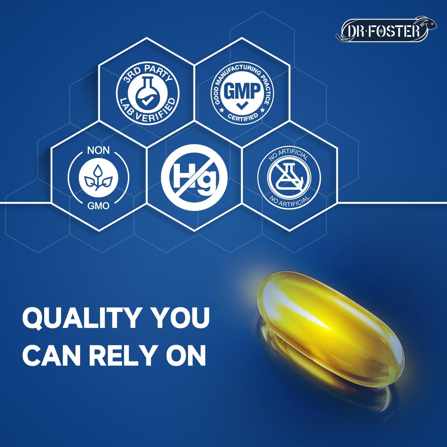 Advanced Omega-3 Fish Oil 2000mg – DHA, EPA, ALA | Heart, Brain & Joints Support – Vitamin D3 & E – 120 Softgels