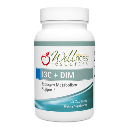 Wellness Resources I3C + DIM for Healthy Estrogen Metabolism & Detoxification | 60 Capsules