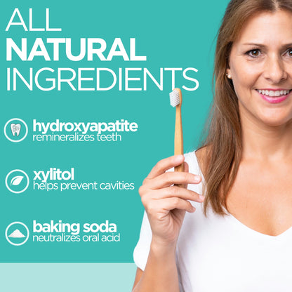 Wellnesse Whitening Hydroxyapatite Toothpaste – Fluoride-Free, Mint, 4 oz