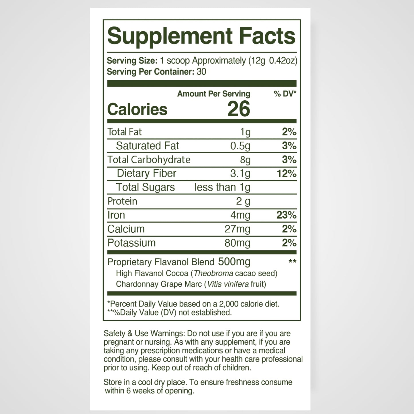 WellVine Nutrition Boosting Blend – Upcycled Chardonnay Grape Powder for Brain, Gut & Heart Health