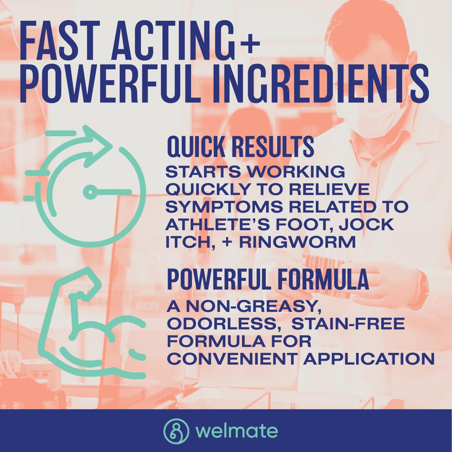 WELMATE Butenafine 1% Cream – Fast-Acting Athlete's Foot Treatment (3 Pk)
