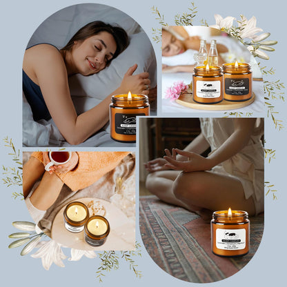 Wfmolcand 2 Pack Sleep Scented Candles - Sweet Dream & Deep Sleep