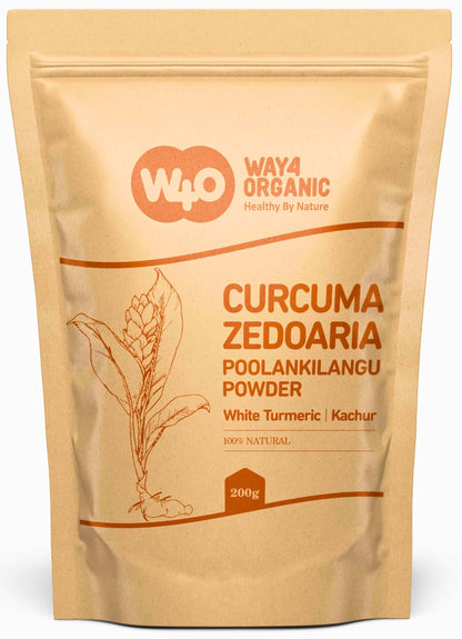 White Turmeric Powder (Poolankilangu, Curcuma Zedoaria, Kachur Root) – Ground 8 oz (226 g) Pack of 2