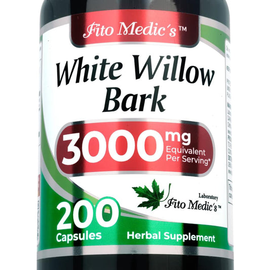 FITO MEDIC'S White Willow Bark | White Willow Extract | 180 Capsules Concentrate Extract | Herbal Supplement High Absorption