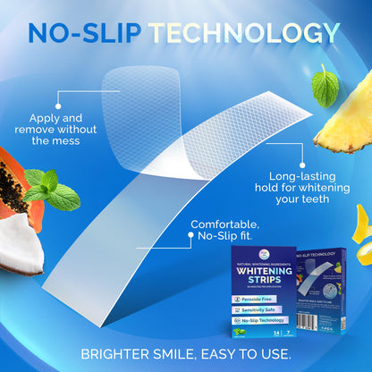 Whitening Strips for Sensitive Teeth – Enamel Safe, Peroxide-Free & Coconut Oil