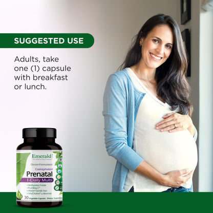 Emerald Labs Prenatal 1-Daily Multi – Methylfolate & Iron Prenatal Vitamin