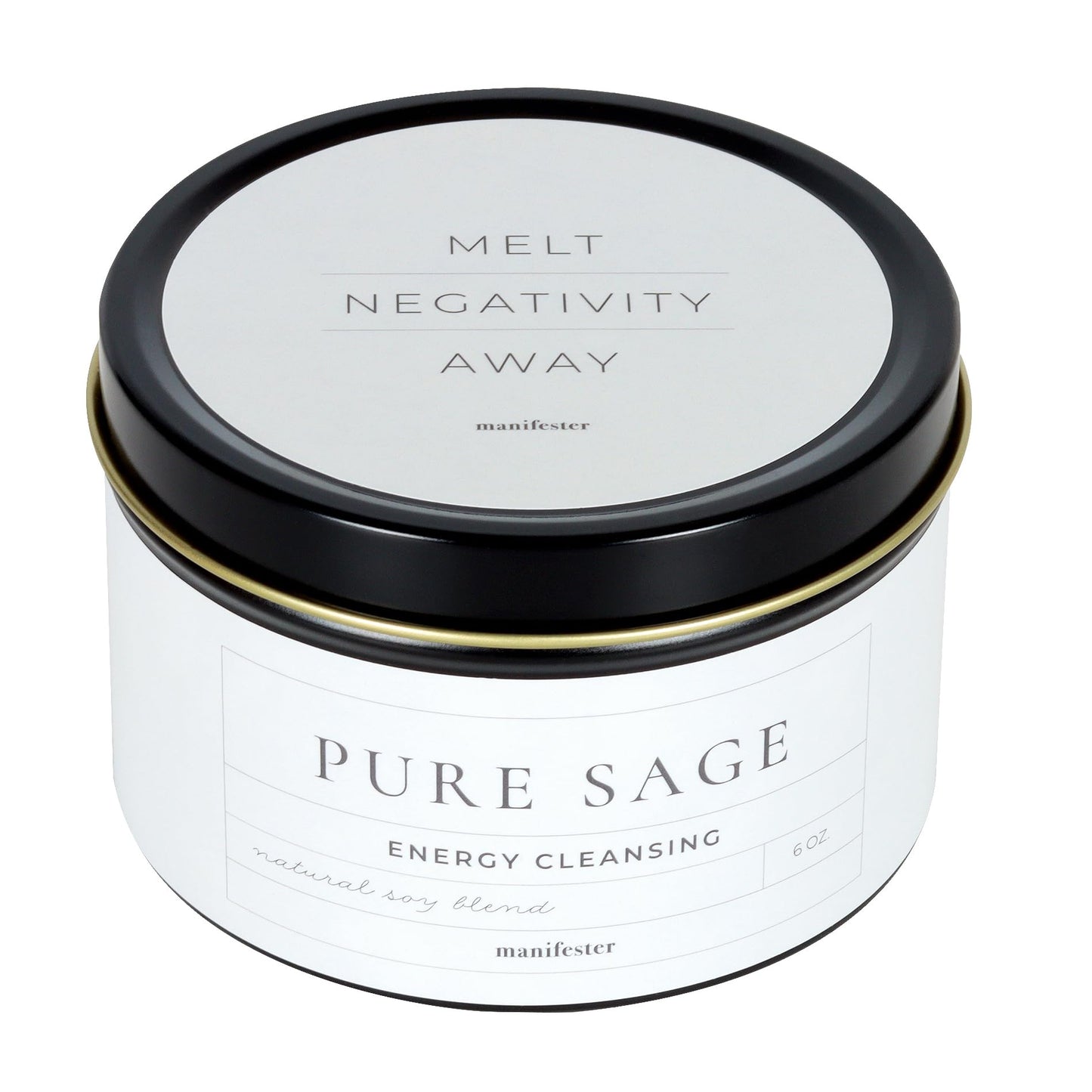 Whole Works Premium Sage Candle for Cleansing – 6oz Natural Soy Wax, Paraben & Phthalate Free