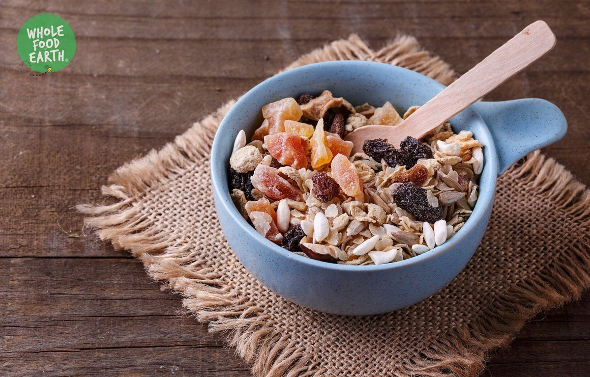 Organic Gluten Free Muesli - A Blend of Flakes with Dried Fruit & Nuts