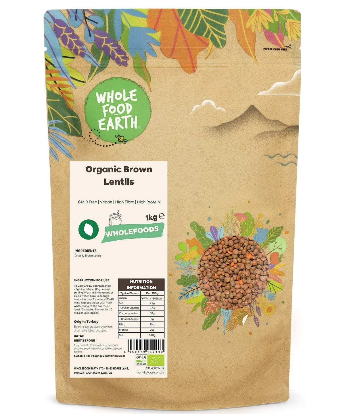 Organic Brown Lentil