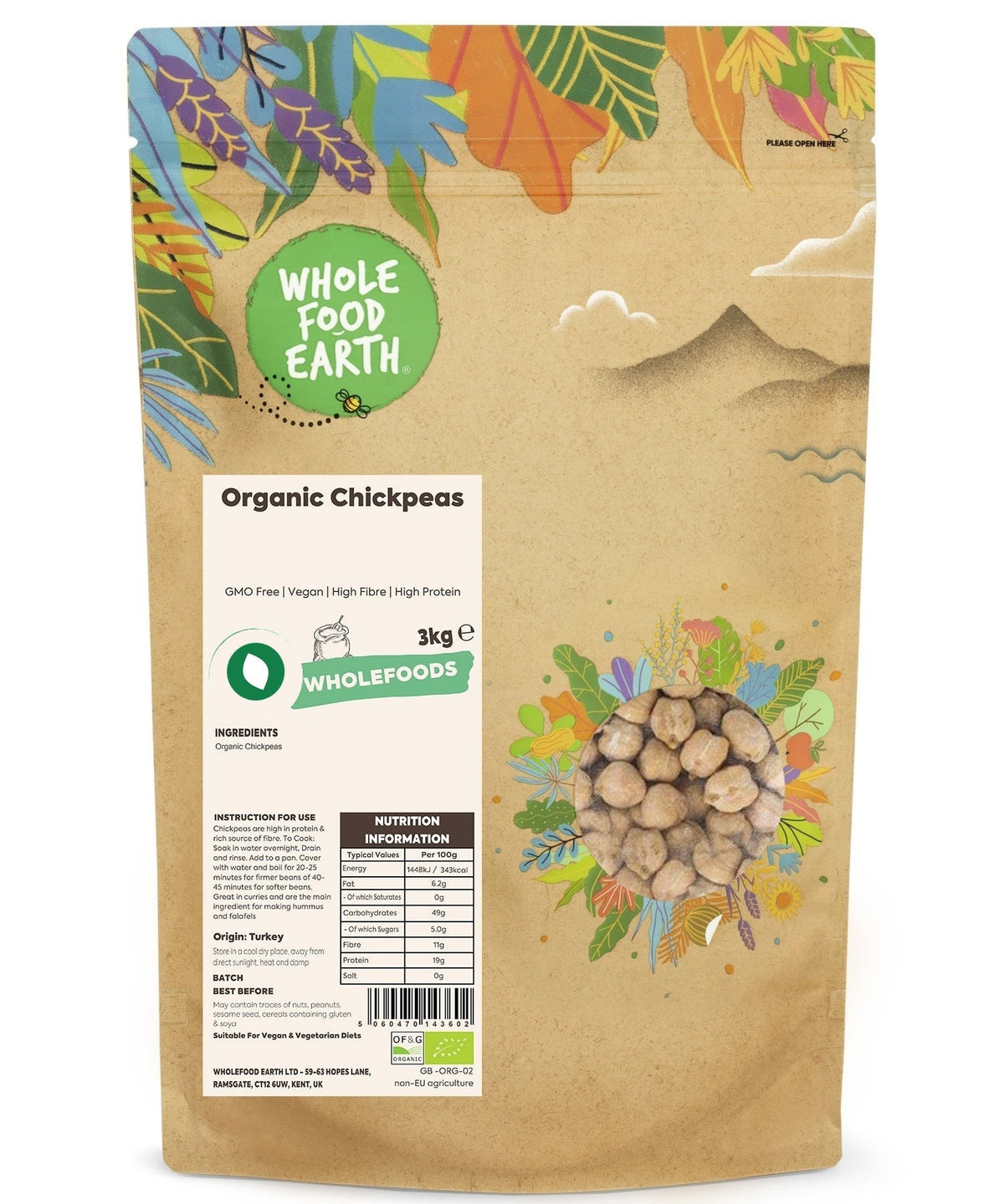 Organic Chickpeas