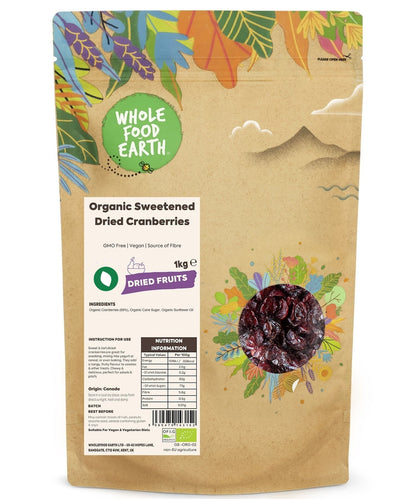 Organic Sweetened Dried Cranberries