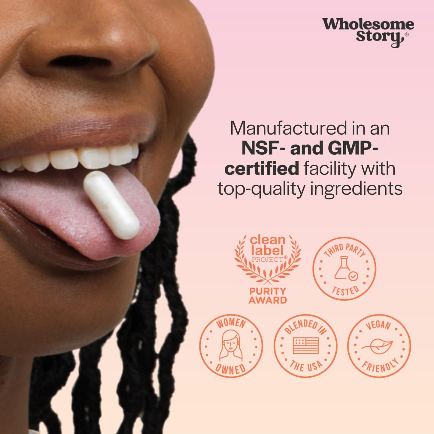 Wholesome Story Myo-Inositol & D-Chiro Inositol Capsules with MTHF Folate | Hormone Balance & Ovarian Support | Vitamin D3