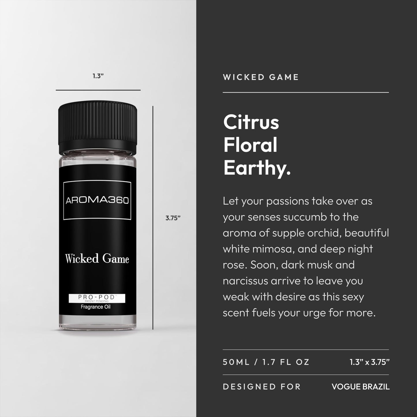 Aroma360 Wicked Game Pro Pod 50ML | Premium Fragrance Oil