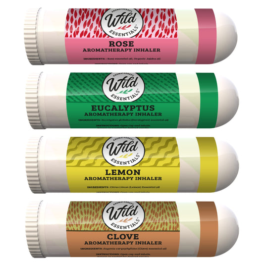 Wild Essentials Smell Training Kit Nasal Inhalers, Made in The USA, Pure Essential Oils, Olfactory Therapy, Loss of Smell, Aromatherapy, All Natural