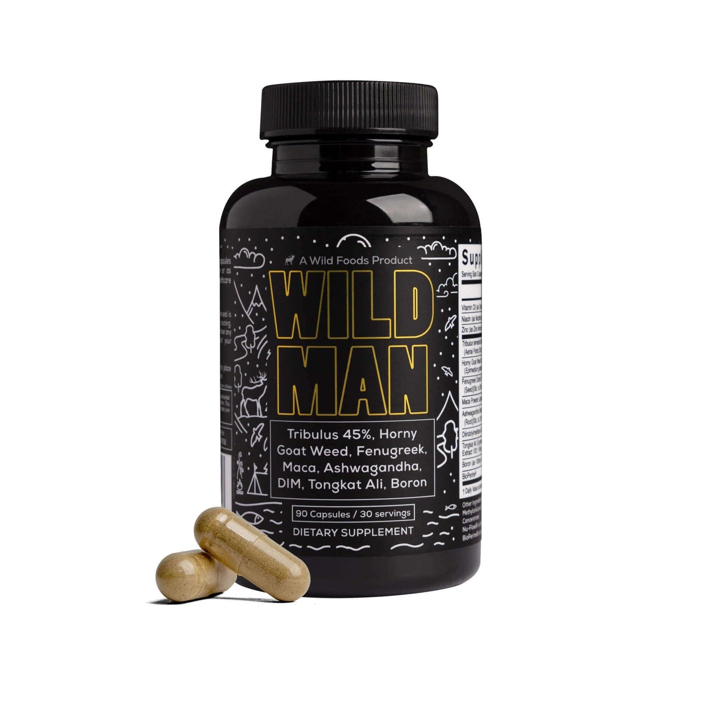 Wild Foods Herbal Stack for Man – Daily Wellness Supplement