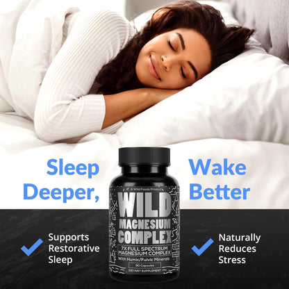 Wild Foods Magnesium Complex 7x Forms - 90 Capsules