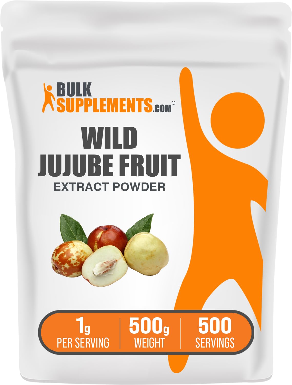 BulkSupplements Wild Jujube Extract Powder – 500g (1g/serving), Gluten Free