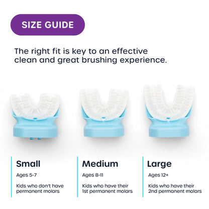 Willo Fully Automatic Kids U-Shaped Toothbrush – Minty Mist (12+), 2 Timers
