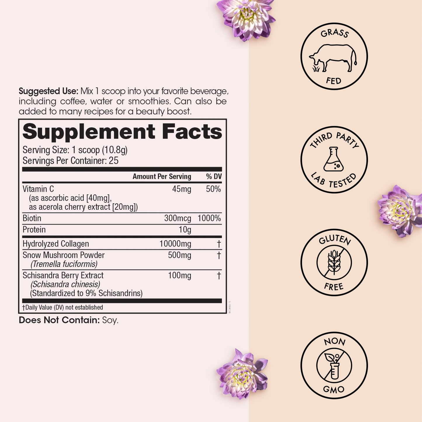 Winged Wellness Glow Up – Collagen Powder for Women | Hair, Skin & Nails