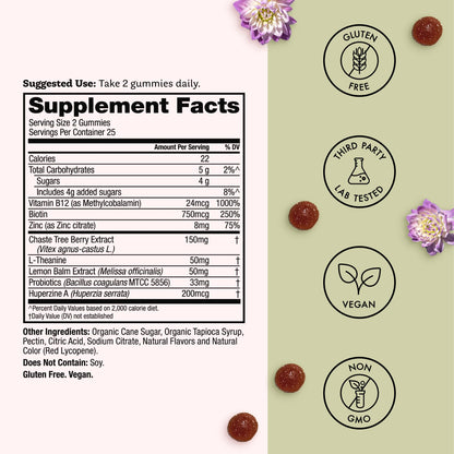 Winged Wellness Teen Queen Gummies – Vegan Multivitamin for Teens (50 Gummies)