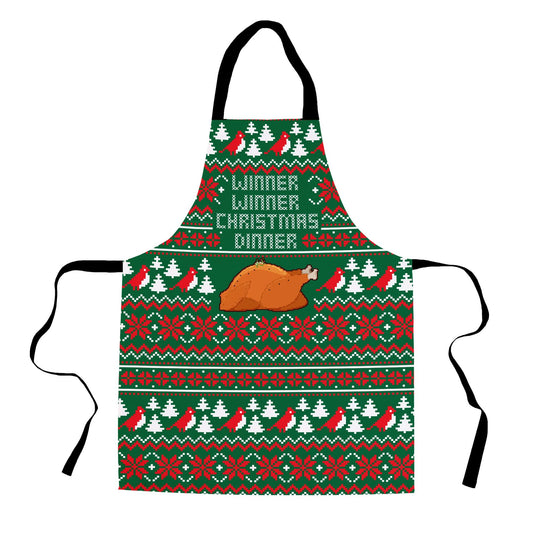 Winner Winner Christmas Dinner -  Adult Apron