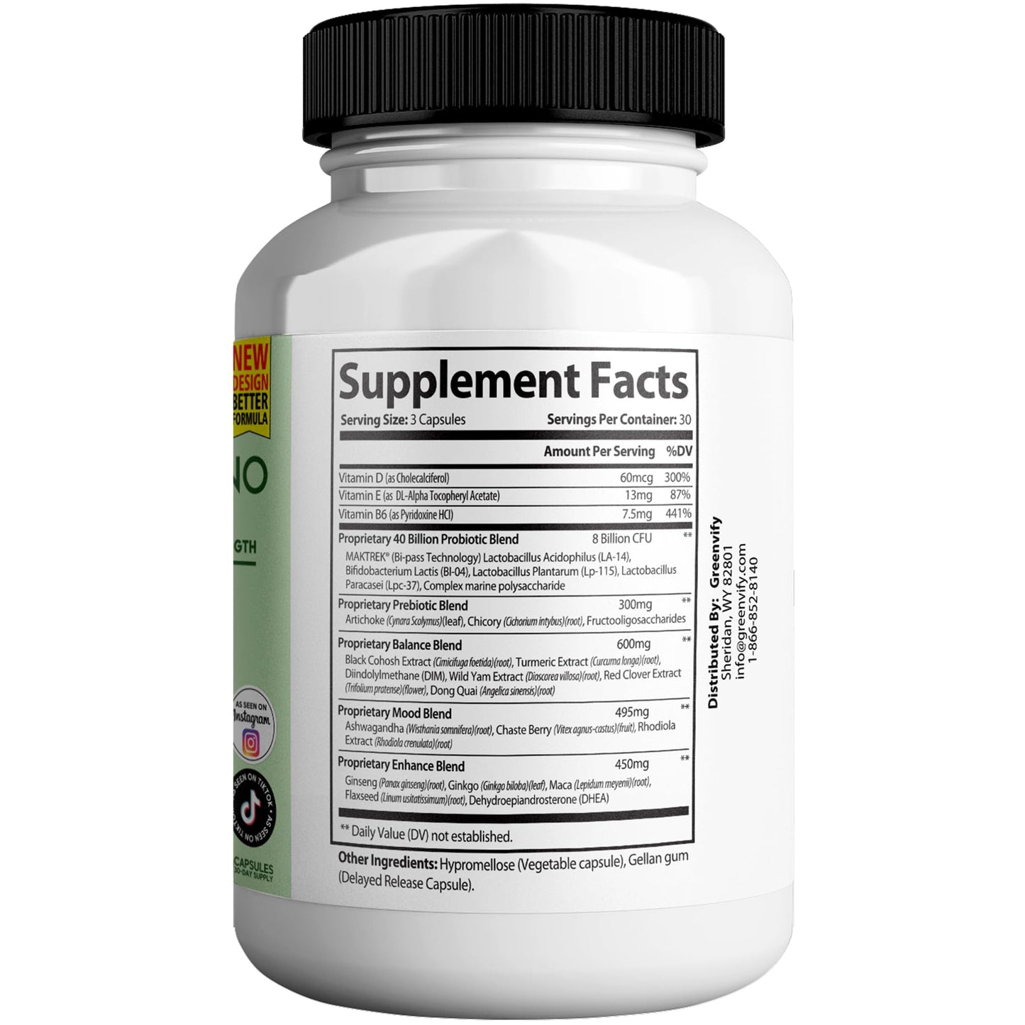 Winona Max Premium Menopause Support — 40B CFU Probiotic, 90 Capsules
