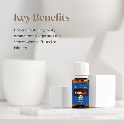 Wintergreen Pure Essential Oil 15ml – Young Living | Soothing Massage Oil | Minty Aroma