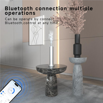 Wireless Essential Oil Diffuser – Anti-Tip, 3 Mist Modes, 1200 sq ft, Bluetooth Remote