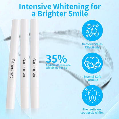Teeth Whitening Kit for Sensitive Teeth – 32X LED, Gel Pens & Remineralization Pen