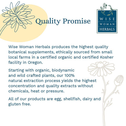 Wise Woman Herbals Hawthorn Berry Solid Extract 4:1 - Alcohol-Free, Extra Strength for Healthy Circulation
