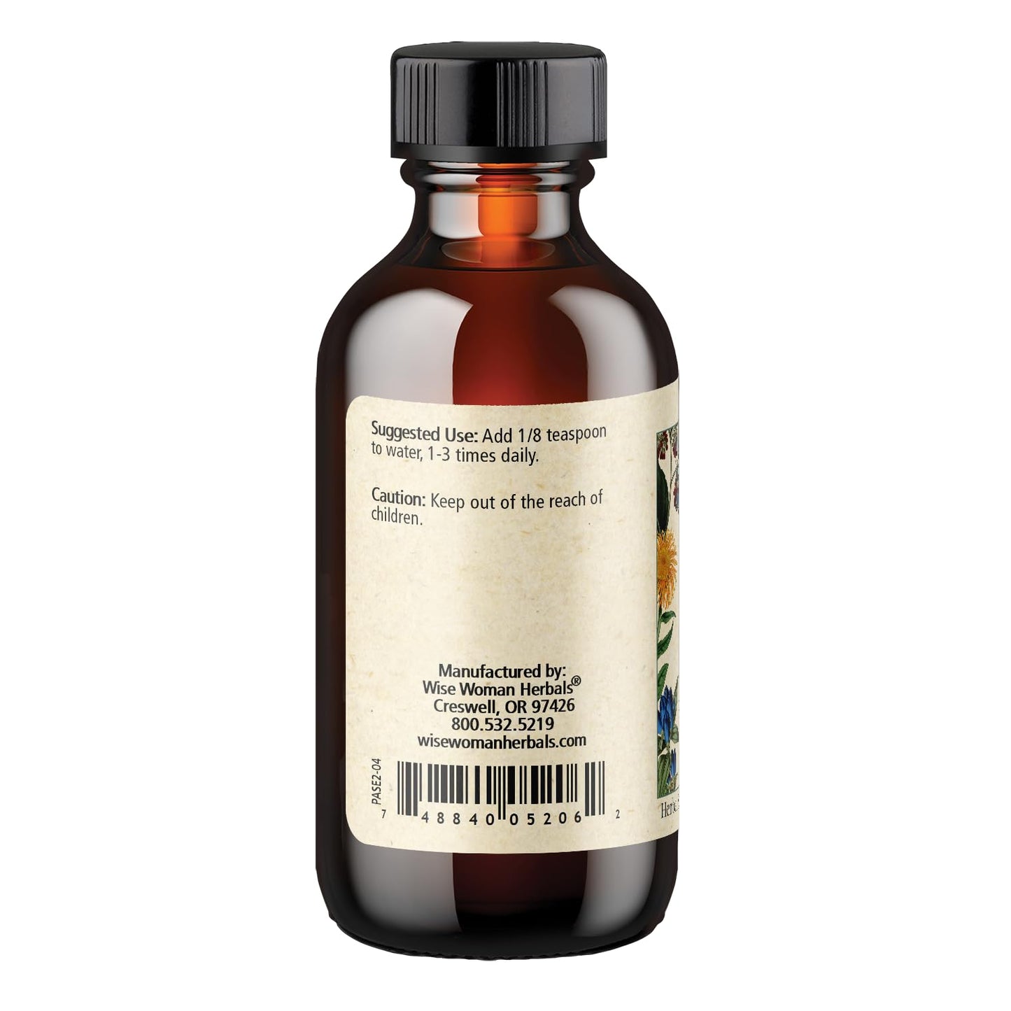 Wise Woman Herbals Passionflower Botanical Syrup 4:1 – Alcohol-Free Sleep Aid, 4 oz