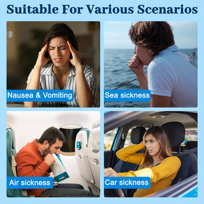 WLTHO 60ct Motion Sickness Patches - Non-Drowsy, Waterproof Behind Ear