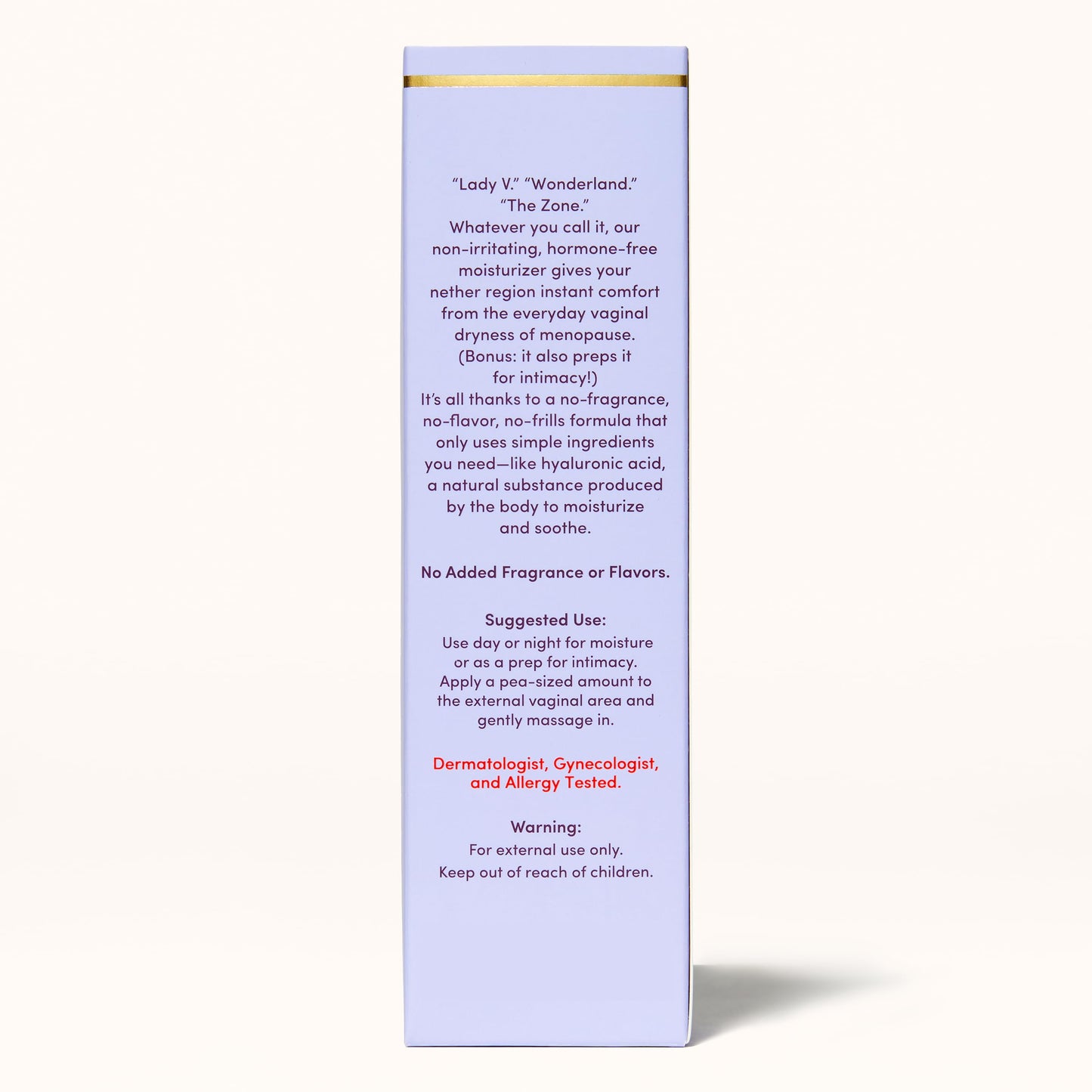 Womaness Daily V Soothe External Gel Moisturizer – Hyaluronic Acid Vaginal Moisturizer (4oz) | Silicone-Free