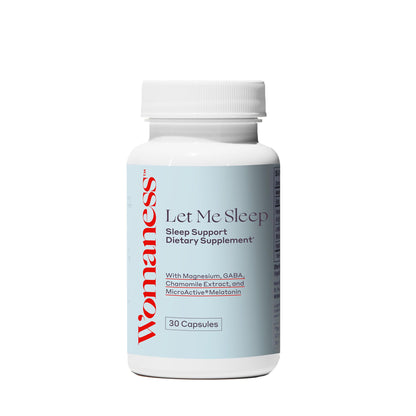 Womaness Let Me Sleep – Natural Sleep Aid with Melatonin 3mg, Magnesium & GABA