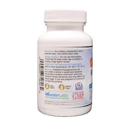 Wonder Laboratories Berberine HCL 1500mg with Cinnamon, Chromium & BioPerine – Immune, Glucose & Heart Health, Gluten & GMO Free | 120 Capsules