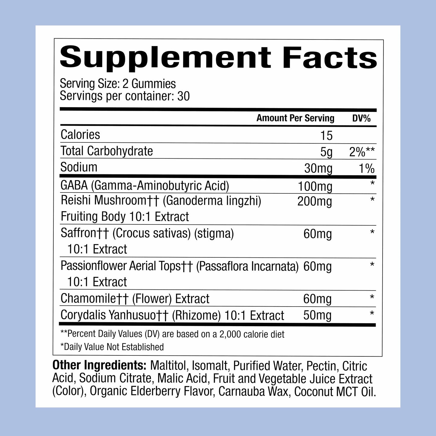 WonderSleep Mushroom Gummies for Sleep & Relaxation – Reishi & Elderberry (60 Count)