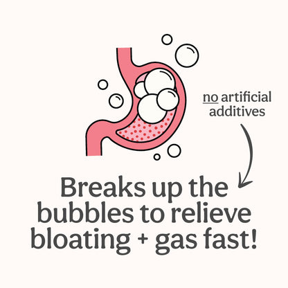 Wonderbelly Bloat Gas Relief: Extra Strength Chewables, 125 mg Simethicone, Wild Berry | 35 Count