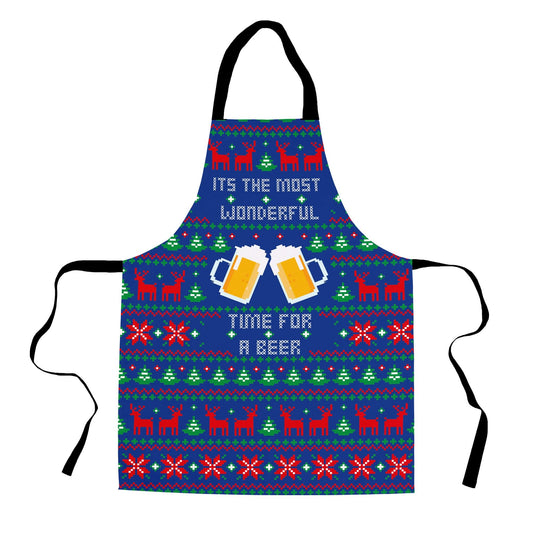 The Most Wonderful Time for a Beer -  Adult Apron
