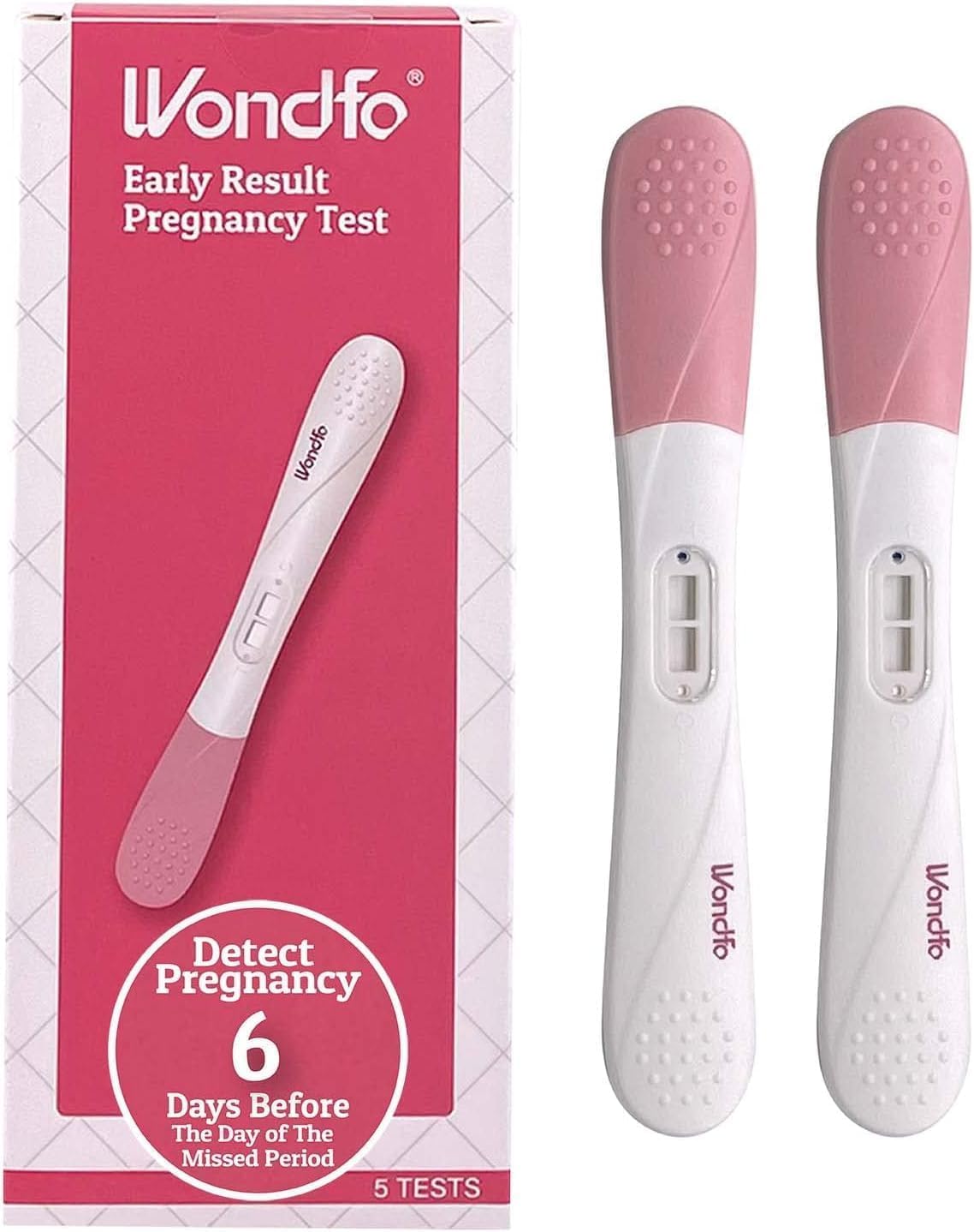 Wondfo Pregnancy Test Early Result 5 Pack - Ultra Sensitive 10 mIU/mL (6 Days Sooner)