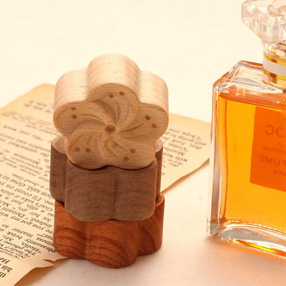 Wood Essential Oil Diffuser – Flower Shape, Eco Friendly Aromatherapy
