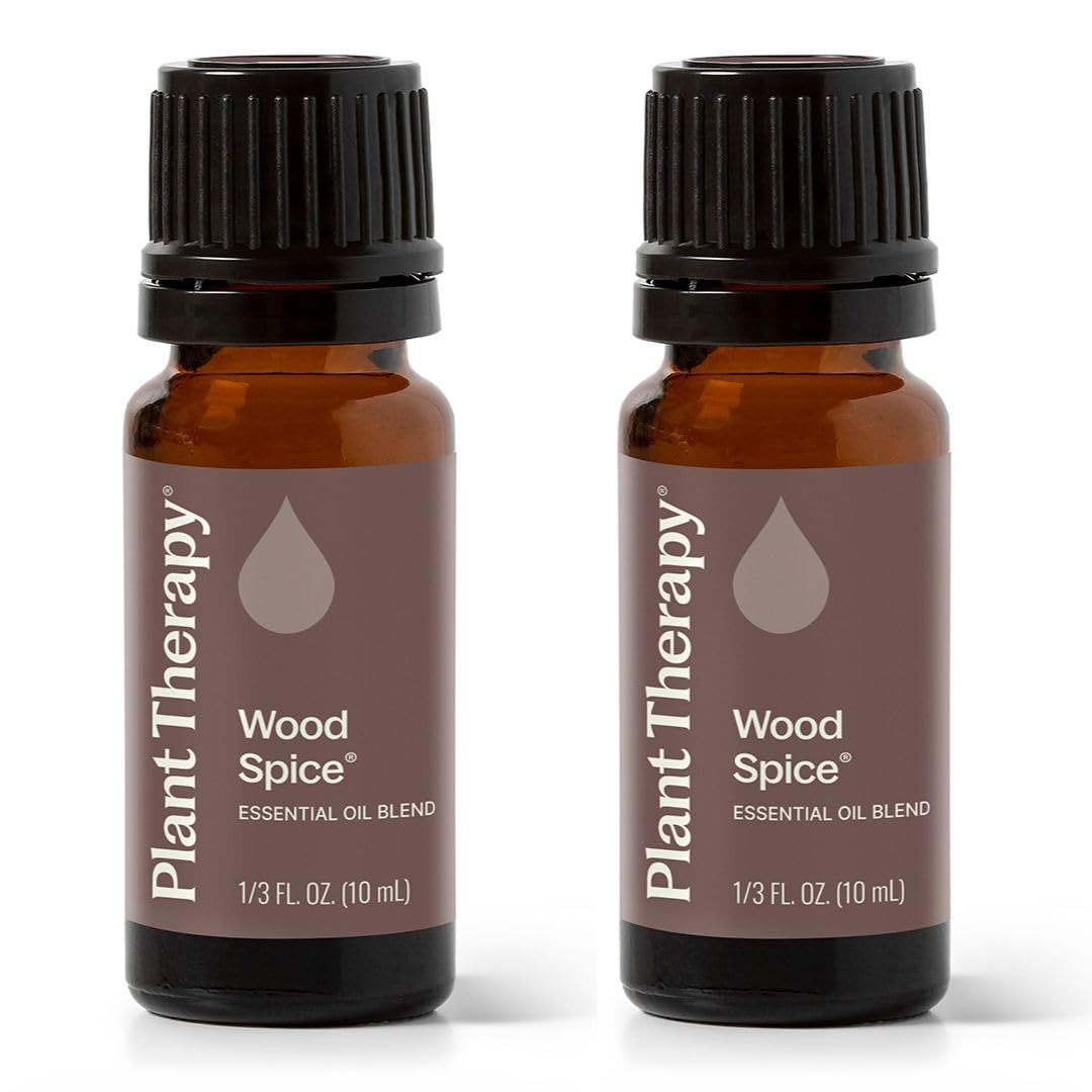 Plant Therapy Wood Spice Essential Oil Blend 10 mL (Pack of 2) | 100% Pure & Therapeutic Grade