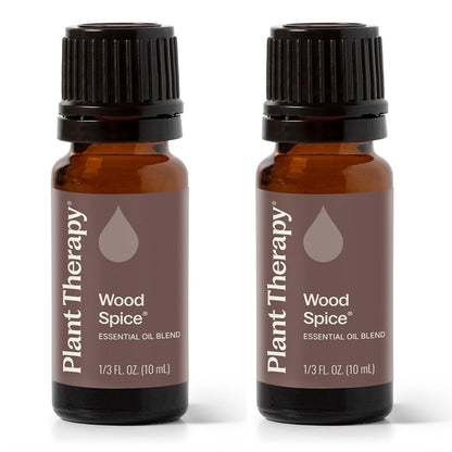 Plant Therapy Wood Spice Essential Oil Blend 10 mL (Pack of 2) | 100% Pure & Therapeutic Grade