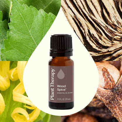 Plant Therapy Wood Spice Essential Oil Blend 10 mL (Pack of 2) | 100% Pure & Therapeutic Grade