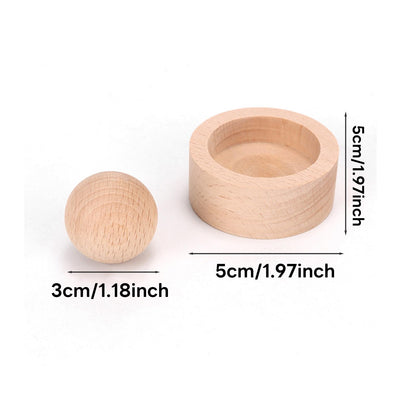 Wooden Essential Oil Diffuser – Round Ball Aromatherapy Diffuser, Walnut & Beech, Office, Car, Yoga
