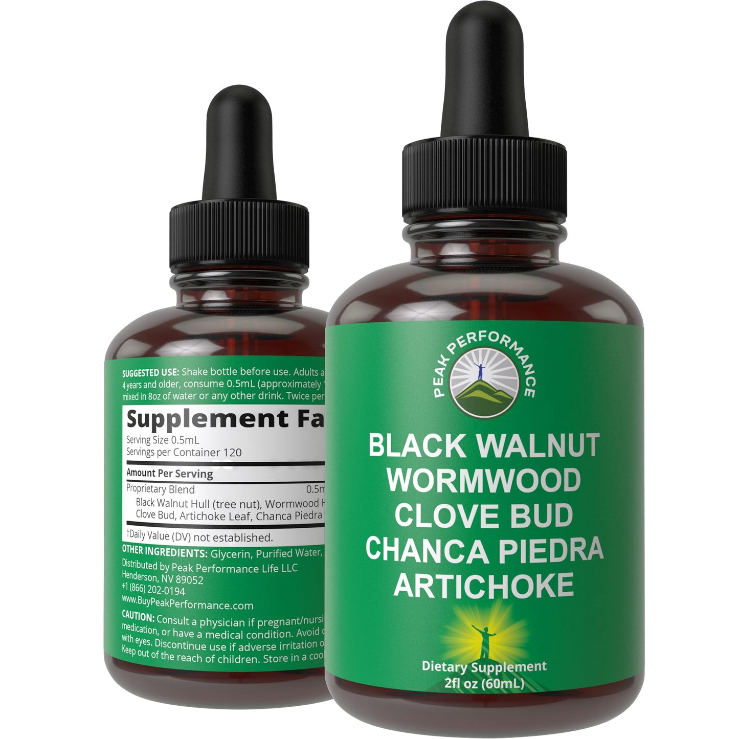 Wormwood Black Walnut Clove Cleanse – Detox & Digestive Support Tincture for Adults & Kids